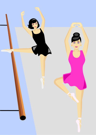 Women dancing clipart