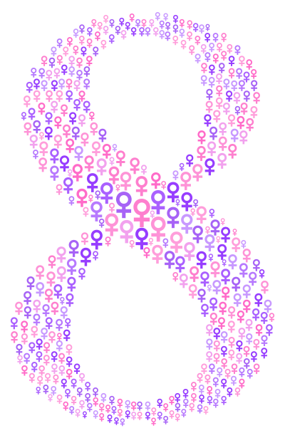 Women's Day March 8th Female Symbol clipart