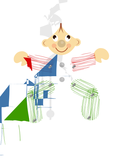 Wood Clown clipart