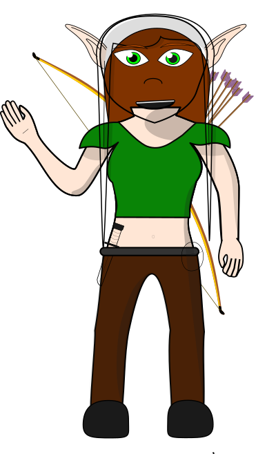 Wood Elf 1 Full clipart