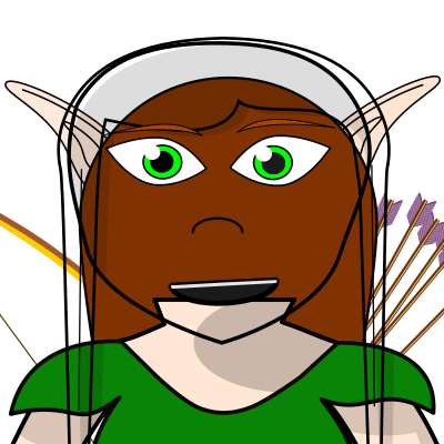 Wood Elf Avatar clipart