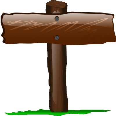 Wood Sign clipart