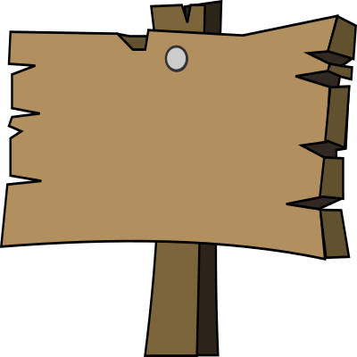 Wood signal clipart