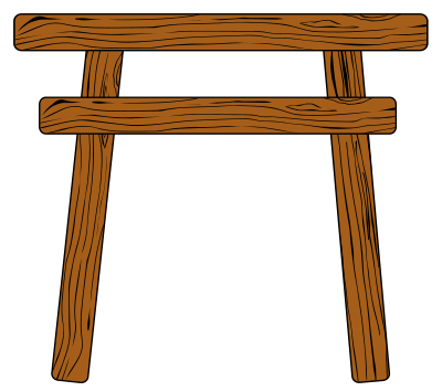 Wood Torii clipart