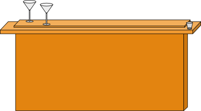 Wooden bar clipart