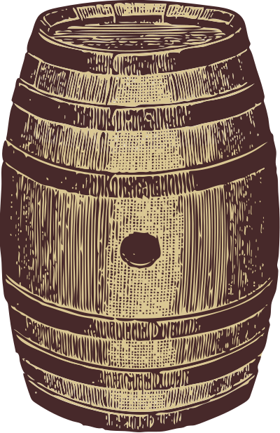 Wooden barrel clipart