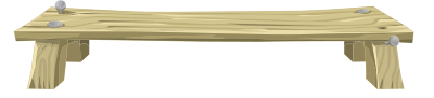 Wooden bench from Glitch clipart
