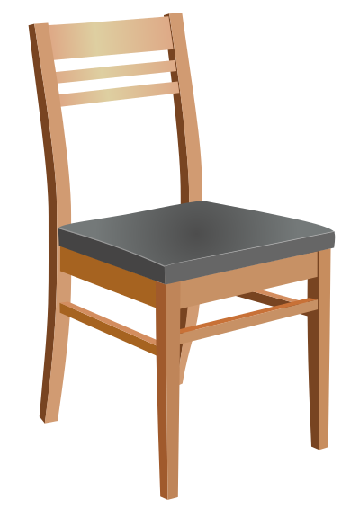 Wooden chair clipart