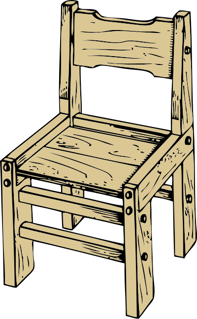 Wooden chair clipart