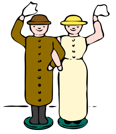 Wooden dolls clipart