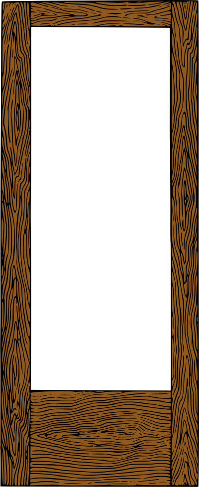 Wooden frame (colour) clipart