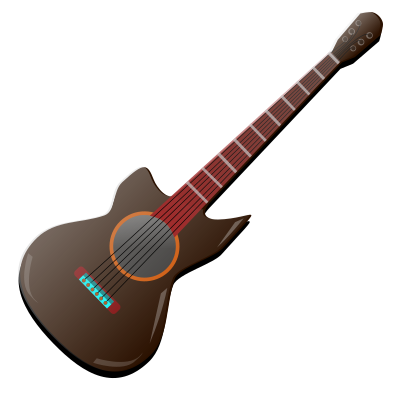 Wooden Guitar clipart