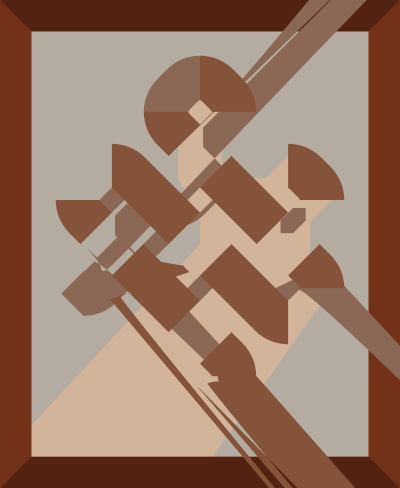 Wooden knot intarsia clipart