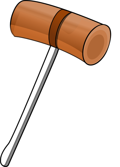 Wooden mallet clipart