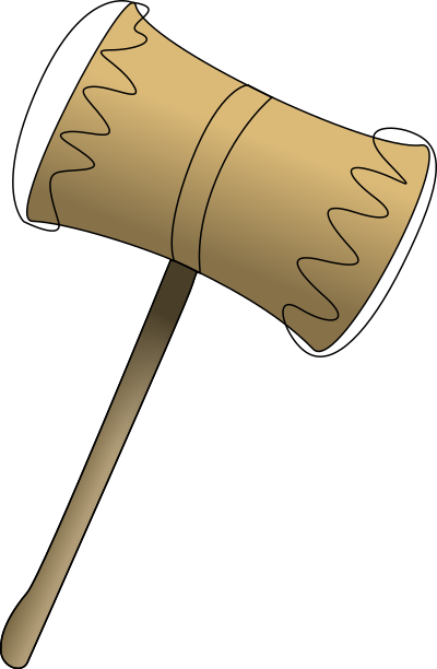 Wooden Mallet clipart