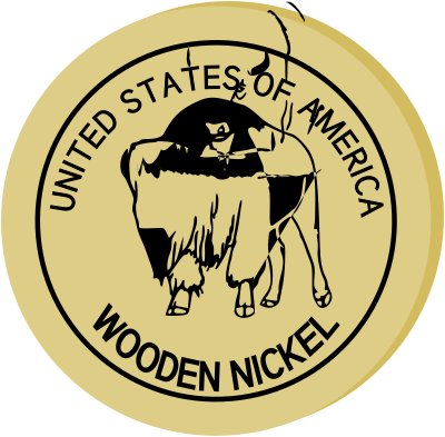Wooden Nickel clipart