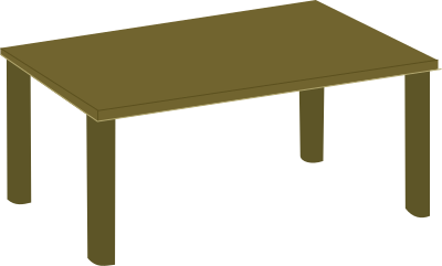 Wooden table clipart