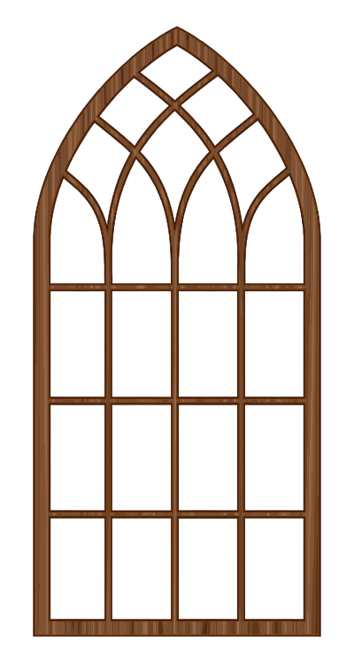 Wooden Window Frame 2 clipart