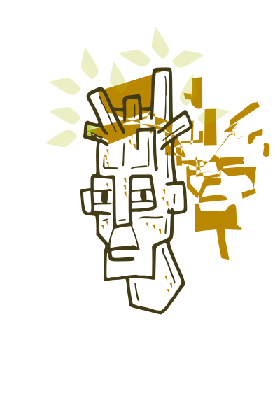Woodface clipart