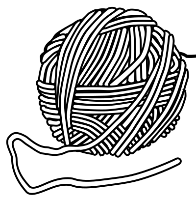 Wool - lineart clipart