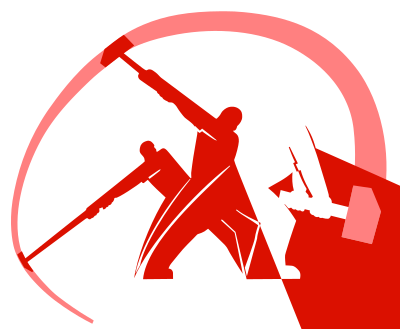 Worker fight unite (simplified) clipart