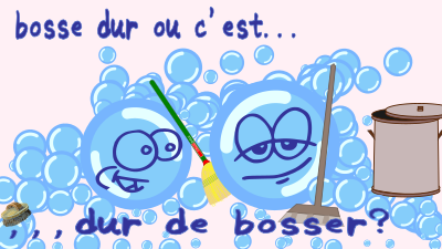 Working Bubbles - French Version clipart