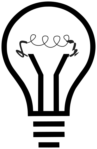 Working lightbulb clipart