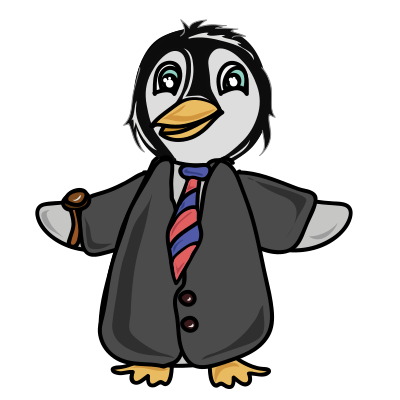 Working Penguin clipart