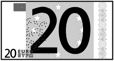 Worksheet 20 euro clipart