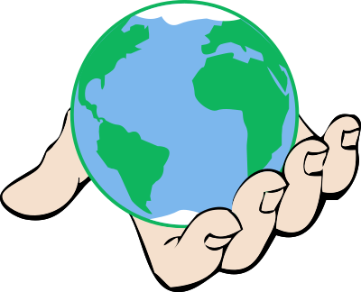 World in Hand clipart