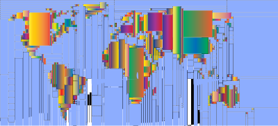 World Map Mondrian Mosaic 4 clipart
