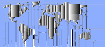 World Map Mondrian Mosaic 6 clipart
