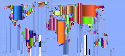 World Map Mondrian Mosaic 7 clipart