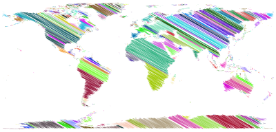 World Map Sketch Prismatic clipart