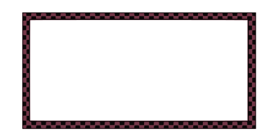 worldlabel border Burgundy black checkered 4x2 clipart