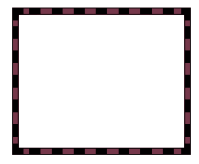 worldlabel.com border burgundy Black 4x3.3 clipart