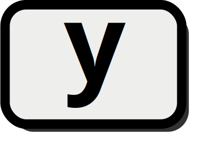 Y key clipart