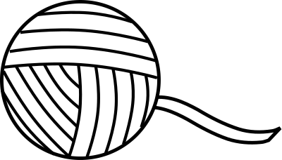 Yarn Line Art clipart
