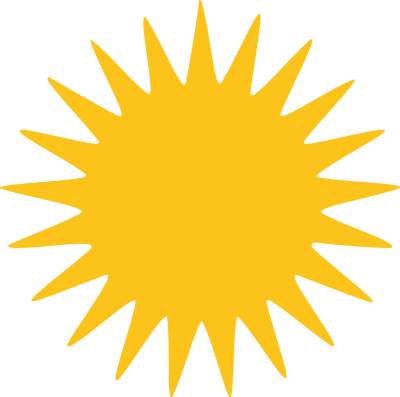 Yazidi Sun 21 Rays clipart