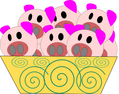Year of the pig clipart