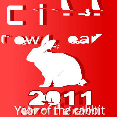 Year of the rabbit clipart