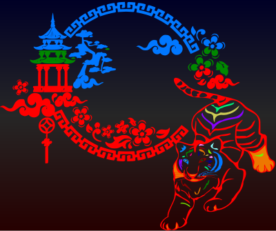 YearoftheTigerX clipart