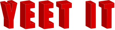 Yeet it wordart clipart