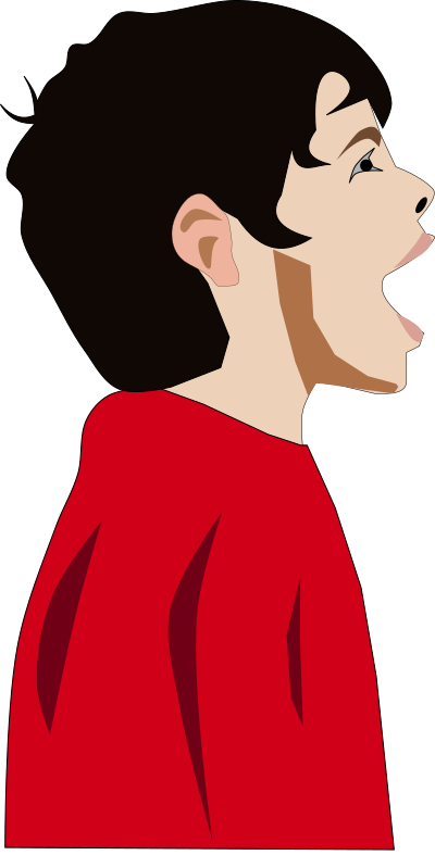 Yelling Kid clipart