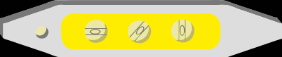 Yellow and grey carpenters level clipart