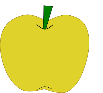 Yellow Apple clipart
