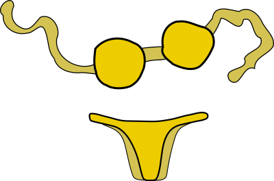 Yellow Bikini clipart