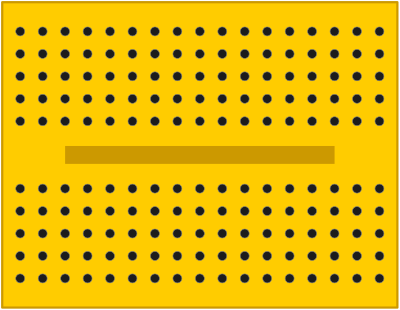 Yellow breadboard clipart