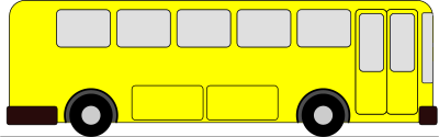 Yellow Bus clipart