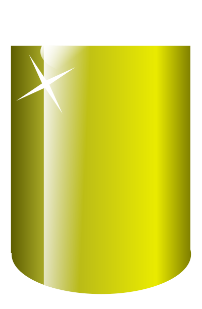 Yellow can clipart